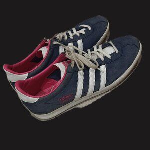 Adidas Gazelle Navy Blue Pink Sneakers | Women’s 8.5